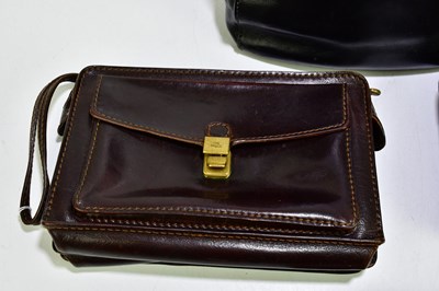 Lot 690 - THE BRIDGE; a black leather shoulder bag...