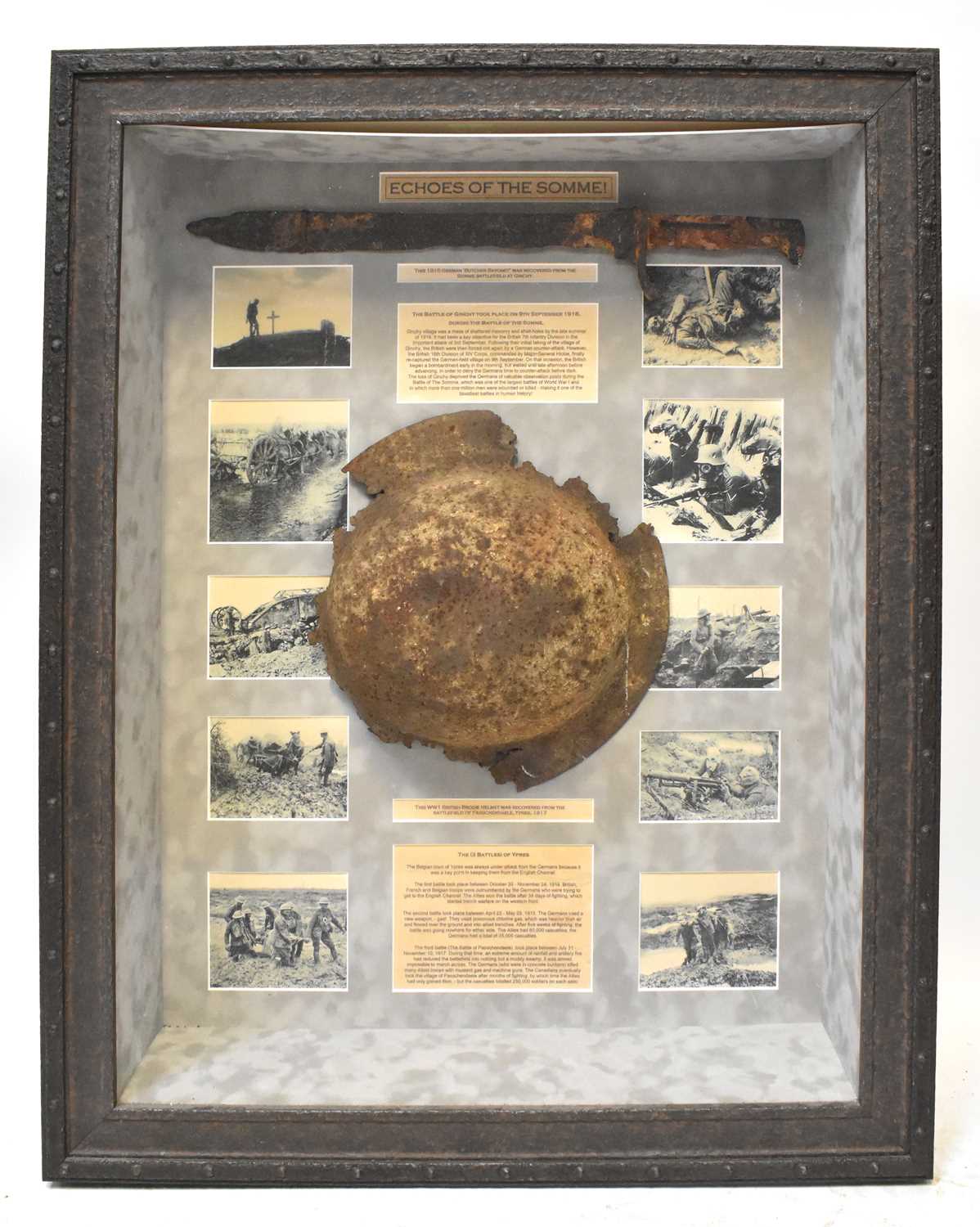 Lot 524 - A case containing a corroded 1915 German...