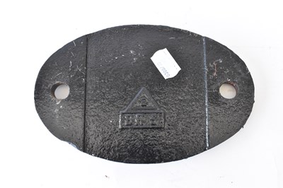 Lot 53 - RAILWAYANA; shed plate, 70A (Nine Elms...