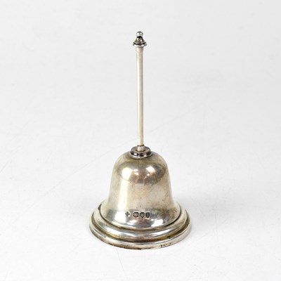 Lot 595 - A late Victorian hallmarked silver bell, with...