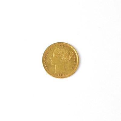 Lot 618 - A Victorian half sovereign 1883, shield back,...