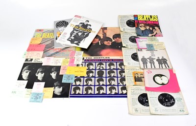 Lot 294 - A collection of records and ticket stubs, to...