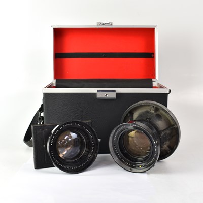 Lot 440 - KODAK; a pair of Aero-Ektar f:2.5 7" 178mm 5x5...