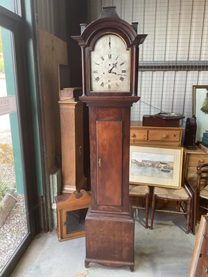 Lot 479 - An early 19th century mahogany longcase clock...