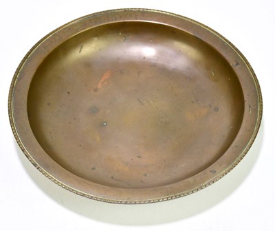Lot 2133 - JUDAICA; an 18th/19th century spun bronze bowl...