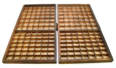Lot 2068 - Two printing trays, width 82cm, depth 43cm.