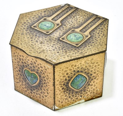 Lot 2107 - An Arts and Crafts style geo Basser & Co...