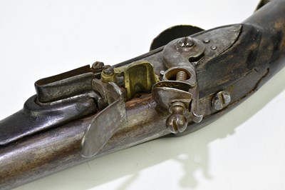 Lot 572 - A 19th century flintlock Musketoon, with 14.5"...