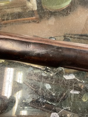Lot 572 - A 19th century flintlock Musketoon, with 14.5"...