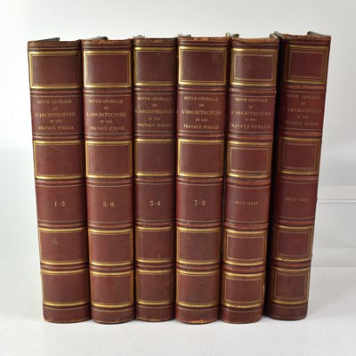 Lot 796 - CÈSAR DALY; Volumes 1-20, Volumes 29 and 30 of...