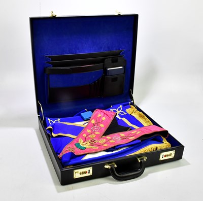 Lot 2062 - MASONIC INTEREST; regalia to include aprons,...
