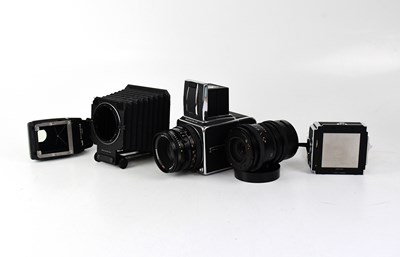 Lot 473 - HASSELBLAD; a 500 C/M medium format film...