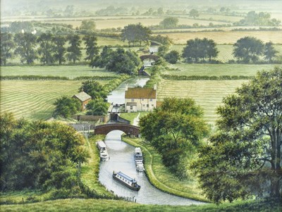 Lot 159 - M.J. PETERSON; two large watercolours, both of...