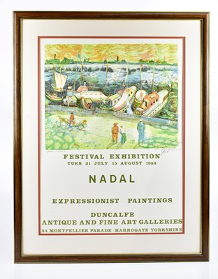 Lot 72 - NADAL; a signed exhibition poster, 56 x 75cm,...