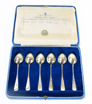 Lot 1238 - ROBERTS & BELK; a cased set of six George V...