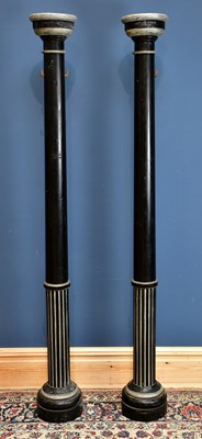 Lot 2452 - A pair of late 19th/early 20th century black...