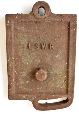 Lot 99 - RAILWAYANA; L&SWR, cast iron door, possibly...