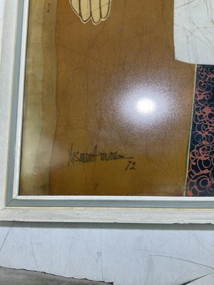Lot 1816 - A Malaya picture on silk, indistinctly signed...