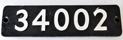 Lot 77 - RAILWAYANA; British Rail smokebox numberplate...