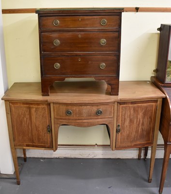 Lot 63 - An oak freestanding bookcase, width 56cm,...