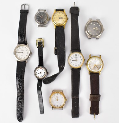 Lot 975 - Eight vintage wristwatches to include Tissot...