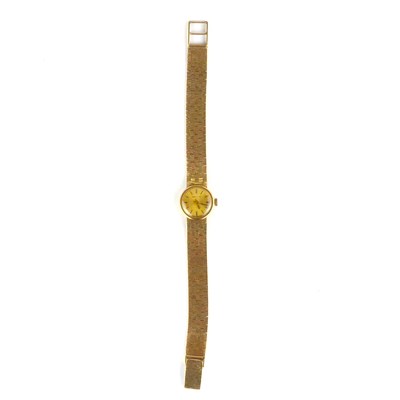 Lot 958 - MARVIN; a ladies' 9ct gold wristwatch, the...