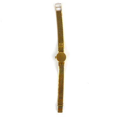 Lot 958 - MARVIN; a ladies' 9ct gold wristwatch, the...