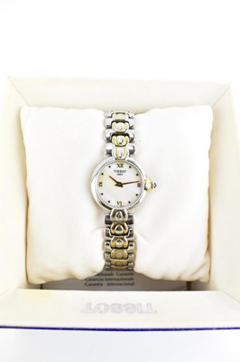 Lot 963 - TISSOT; a ladies' vintage wristwatch, the...