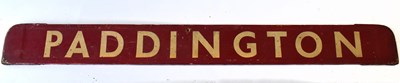 Lot 27 - RAILWAYANA; double-sided painted wooden...