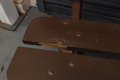 Lot 1 - RAILWAYANA; a GWR platform bench with cast...