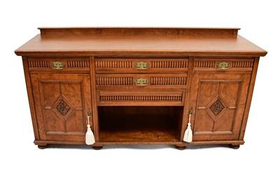 Lot 44 - An early 20th century oak sideboard with bank...