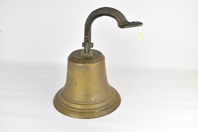 Lot 240 - A brass bell from the trawler S.T. Agnes H....