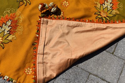 Lot 201 - Three vintage and antique tablecloths to...