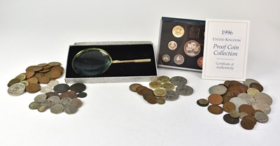 Lot 743 - A mixed lot of coins including a '1996 UK...