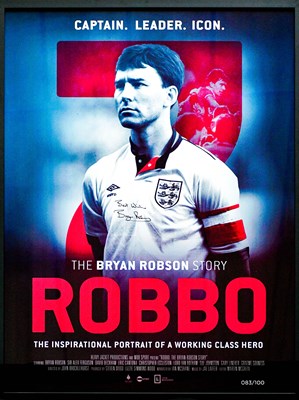 Lot 7 - BRIAN ROBSON; a signed poster 'Robbo, the...