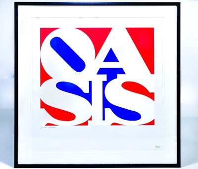 Lot 3 - OASIS; a signed print, signed lower left,...