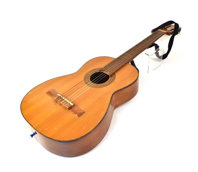 Lot 424 - A Vilsor acoustic guitar, in case, length 47cm.