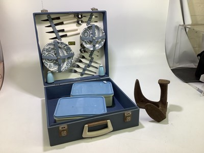 Lot 2115 - BREXTON; a vintage picnic hamper together with...