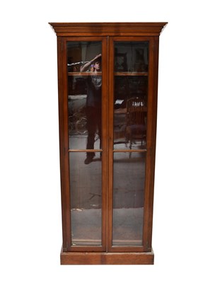 Lot 37 - An early 20th century mahogany glazed bookcase,...