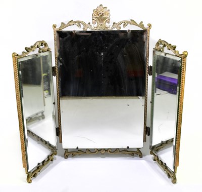 Lot 2581 - ATSONEA; a gilt framed triptych dressing table...