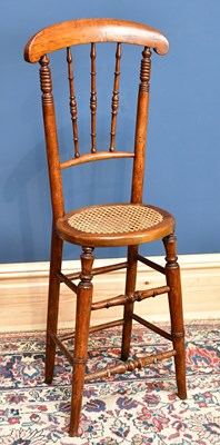Lot 2493 - A late 19th century cane seated beech framed...