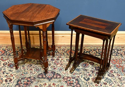 Lot 2483 - Early 20th century octagonal topped occasional...