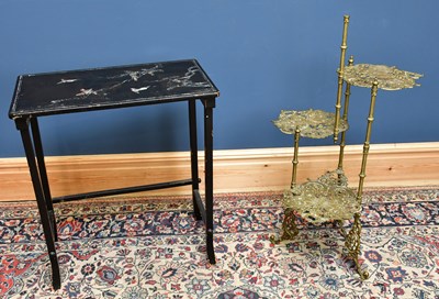 Lot 2480 - An early 20th century lacquered table with...