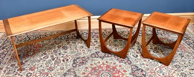 Lot 2544 - G-PLAN; a nest of three coffee tables...