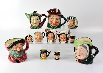 Lot 254 - ROYAL DOULTON; a quantity of character jugs to...