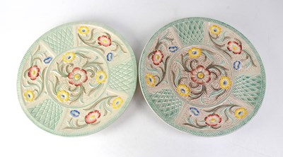 Lot 232 - H. J. WOOD LTD; a pair of floral decorated...