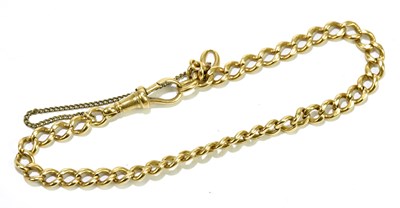 Lot 166 - An 18ct yellow gold curb link bracelet, 16.7g.