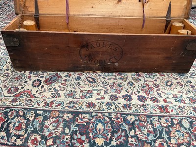 Lot 2380 - JOHN JACQUES & SONS LTD; a pine cased croquet...