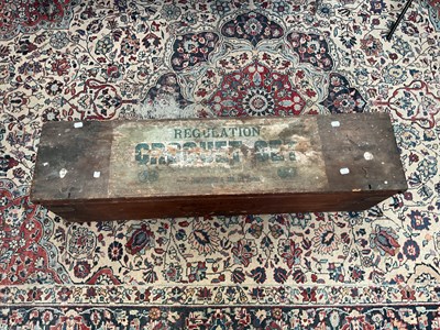 Lot 2380 - JOHN JACQUES & SONS LTD; a pine cased croquet...