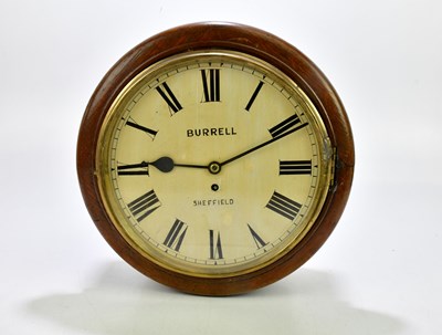 Lot 2299 - BURREL OF SHEFFIELD; an oak cased circular...